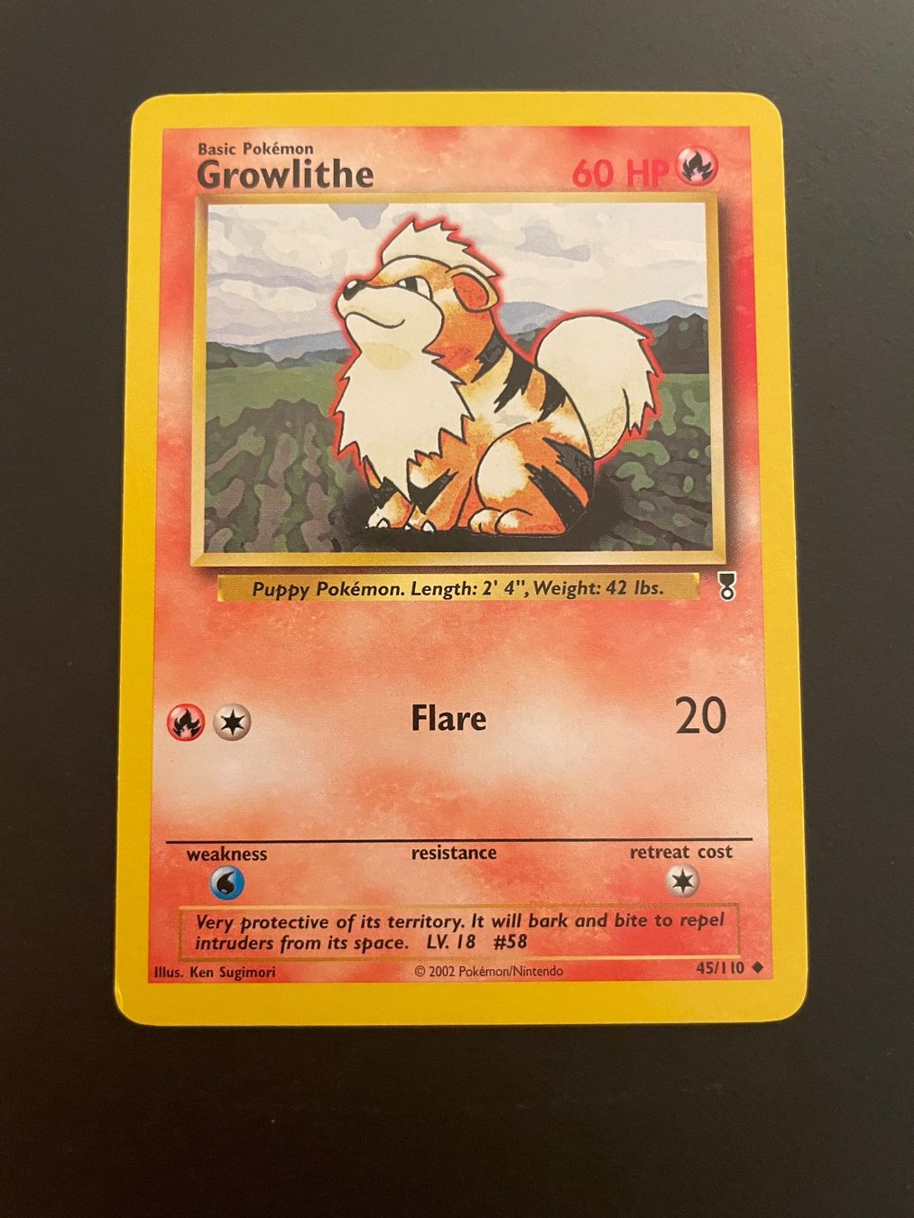 Pokémon Carte collezionabili: Growlithe 45/110 Legendary Collection – Usato da Zürich venduto da pokemon_cards