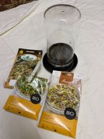 Keimgerät Glas mit Samen Mauser Bio gebrauchter Zustand