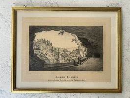 Lithographie – Galerie & Tunnel de la route des Brenets
