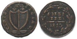 TESSIN / TICINO 3 Soldi 1813 ohne Mzz.