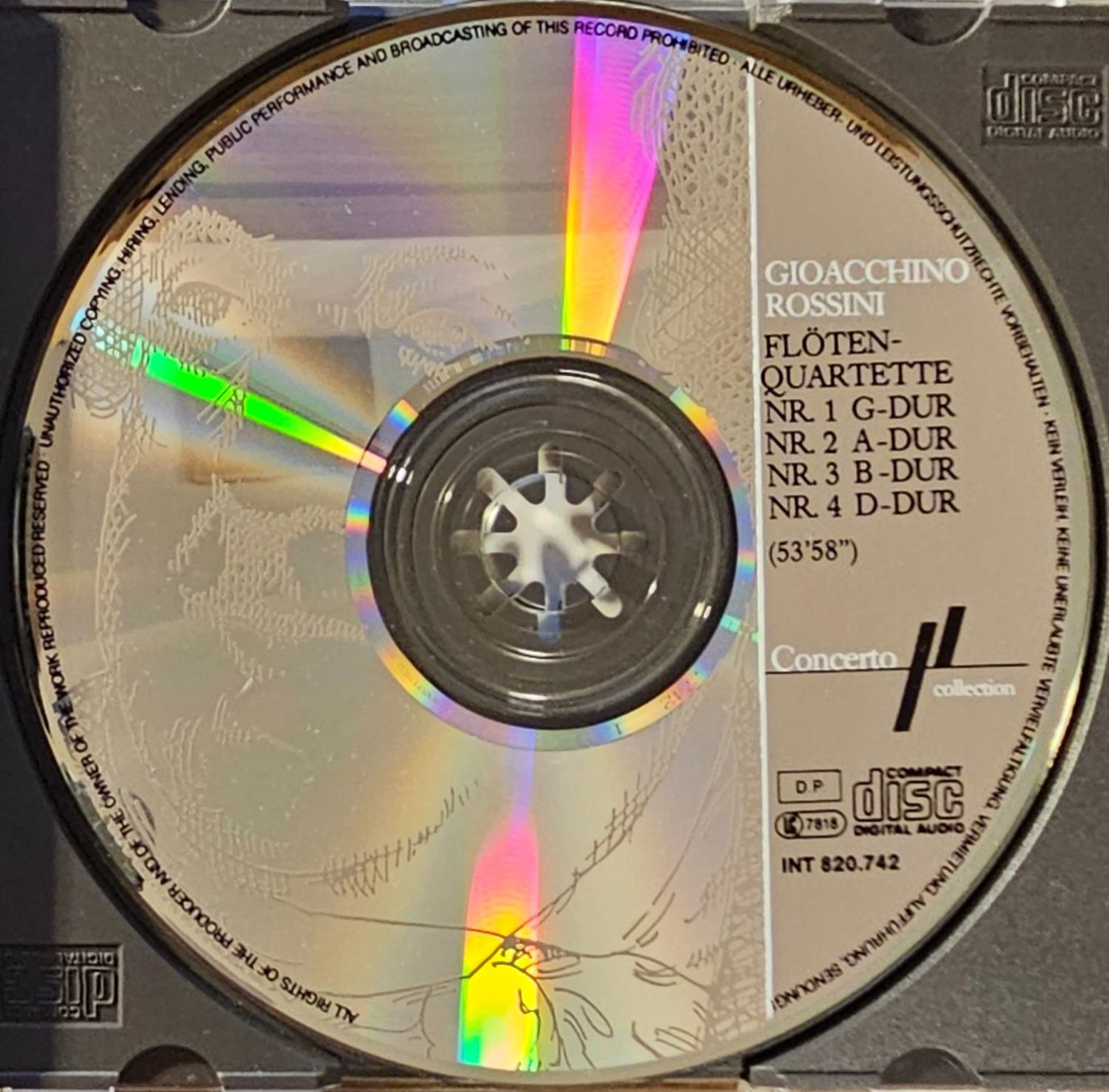 CD: Rossini - Flötenquartette – Usato da Wahlen b. Laufen venduto da Cg10 1