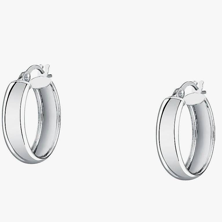 Orecchini pendenti & Orecchini a lobo: Creolen 375er Weißgold – Usato da Hemmental venduto da 18kGold 3
