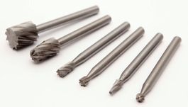 6teil. HSS-Fräser-Set Mini Multi-Tool /Dremel Achs ⌀ 3,1 mm