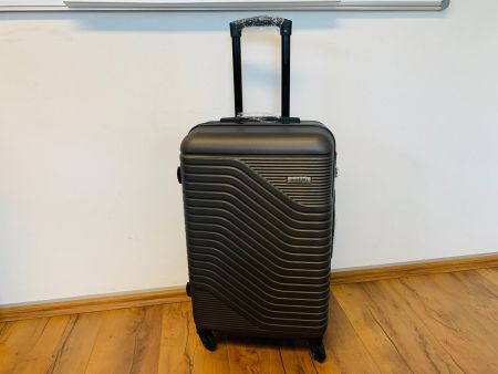Hartschalenkoffer Koffer Rollen abnehmbar L 66cm Grau NEU