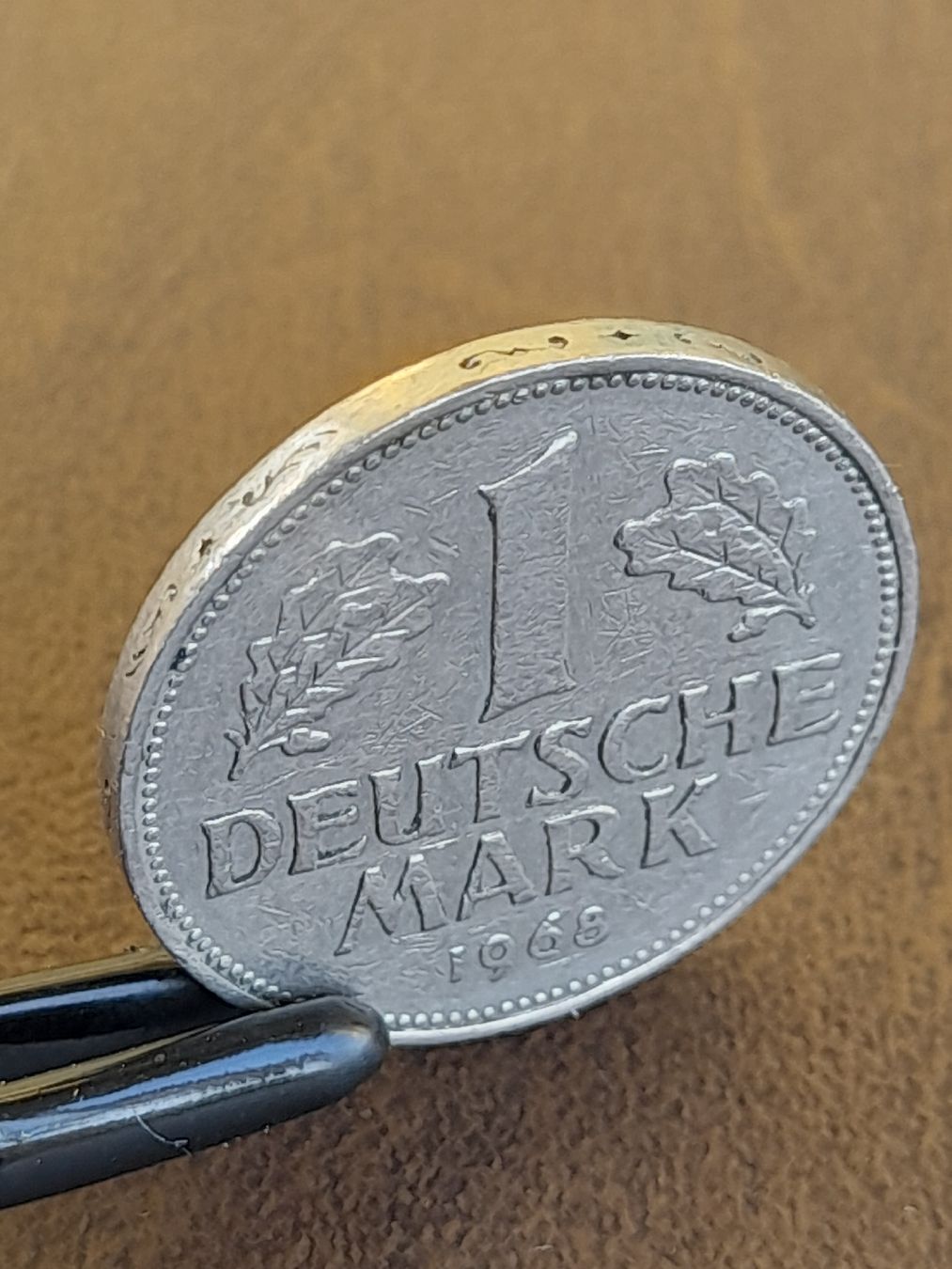 Alle Münzen: 1 Mark 1968 d Deutschland  – Gebraucht aus Basel von Basel_20 1
