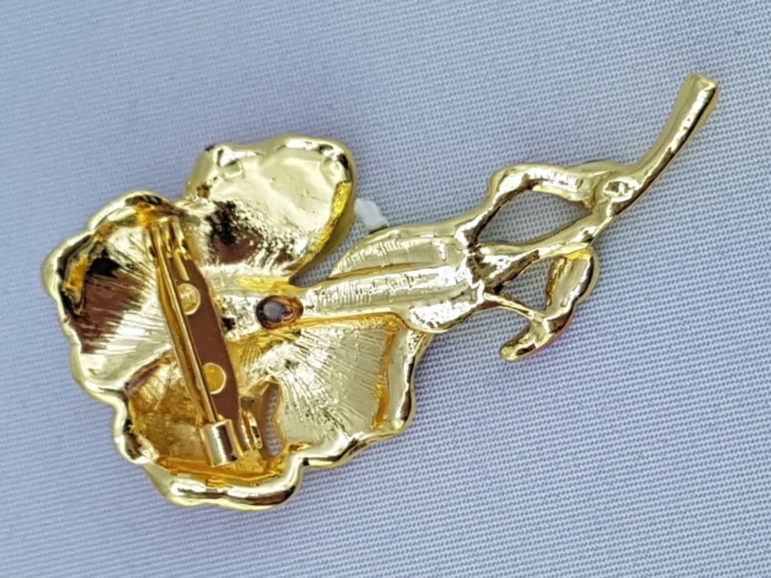 Spille & Fermagli: Brosche mit Glitzersteinen - Lila - 5,5x3cm – Nuovo e nell'imballaggio originale da Grenchen venduto da Yamahwildstar16 3