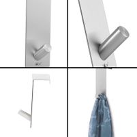 ZACK Designer Türhaken Exit Edelstahl NEU Kleiderhaken