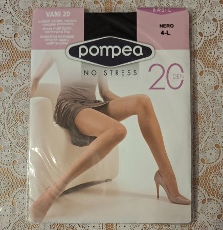 Pompea Basic Vani 20DEN Schwarz Gr.4/L Strumpfhose