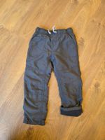 weiche Thermohose, Hose gefüttert dunkelgrau Gr. 104