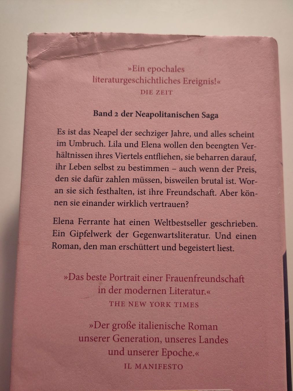 Libri: Die Geschichte eines neuen Namens - Elena Ferrante – Usato da Bülach venduto da Tiefschlaflos 1
