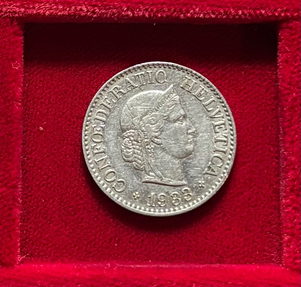 Tutti le monete: Schweiz 10 Rappen 1933 B ss - vzgl Libertaskopf – Usato da Speicher venduto da CH-Schatzkammer