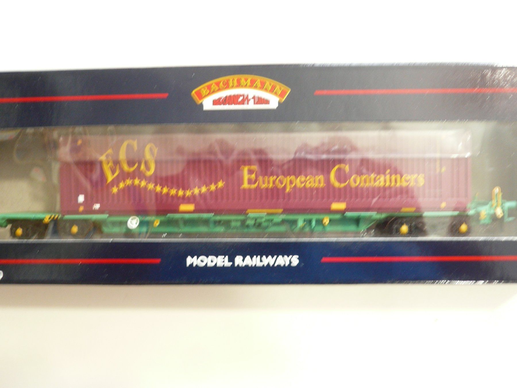 Modelleisenbahnen: BACHMANN H0 CONTAINERWAGEN SET " ECS " MIT 45 FUSS CONTAIN – Neu und originalverpackt aus Pfaffnau von nolff 3