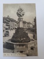 Alte Ansichtspostkarte Bern Bärenplatz mit Brunnen RN