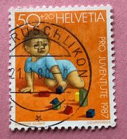 Nr.J 304 Kriechendes Kind Pro Juventute GESTEMPELT 1987  