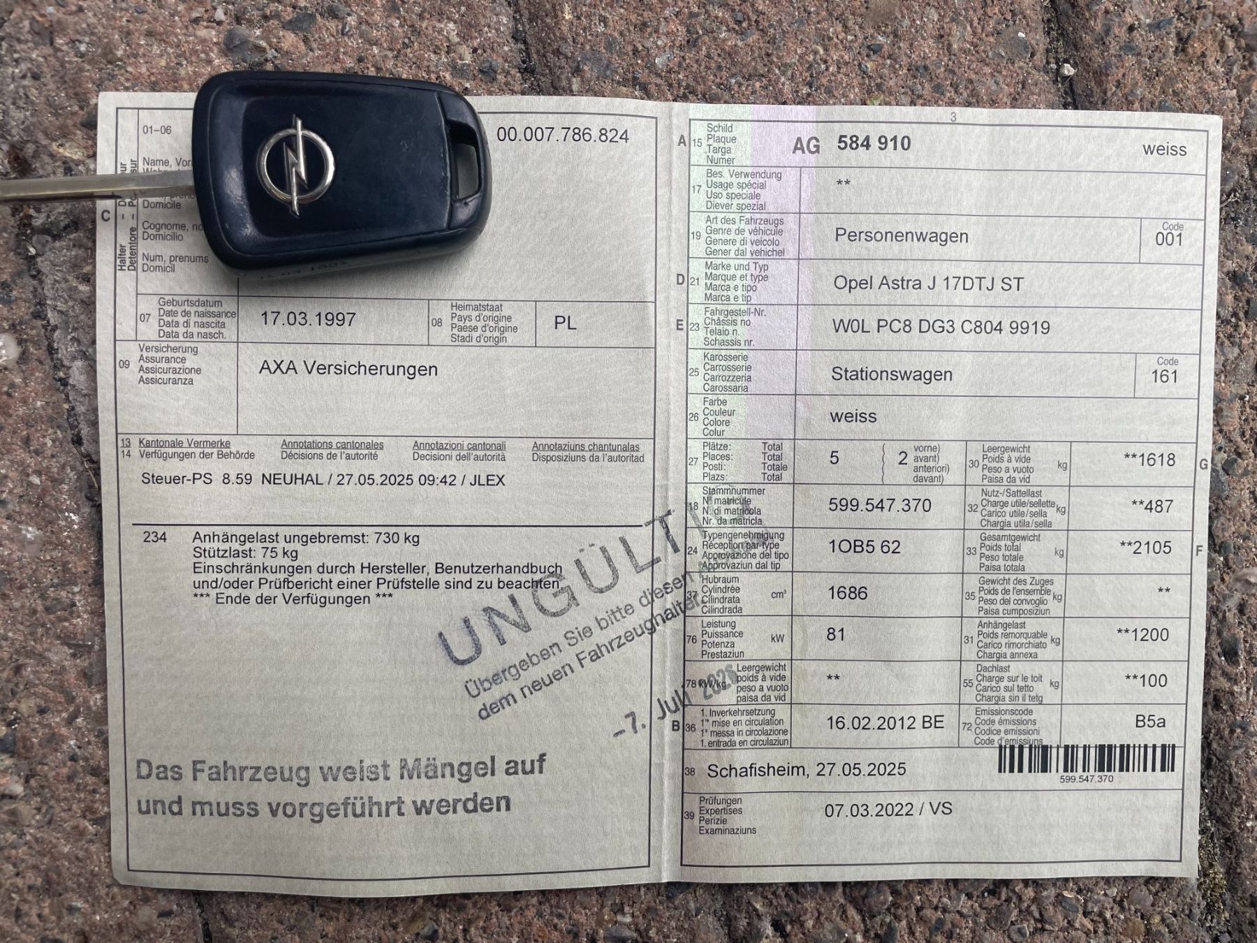 Opel Autos: 2012, Astra 1.7 Diesel – Gebraucht aus Bilten von Mietauto-Robert 9