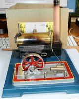 Machine à vapeur Fleischmann, années 1950, en OVP.