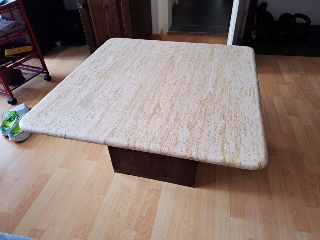 Tavoli: Vintage Travertin Couchtisch 1970er – Usato da Einsiedeln venduto da Dario-Kaelin 2