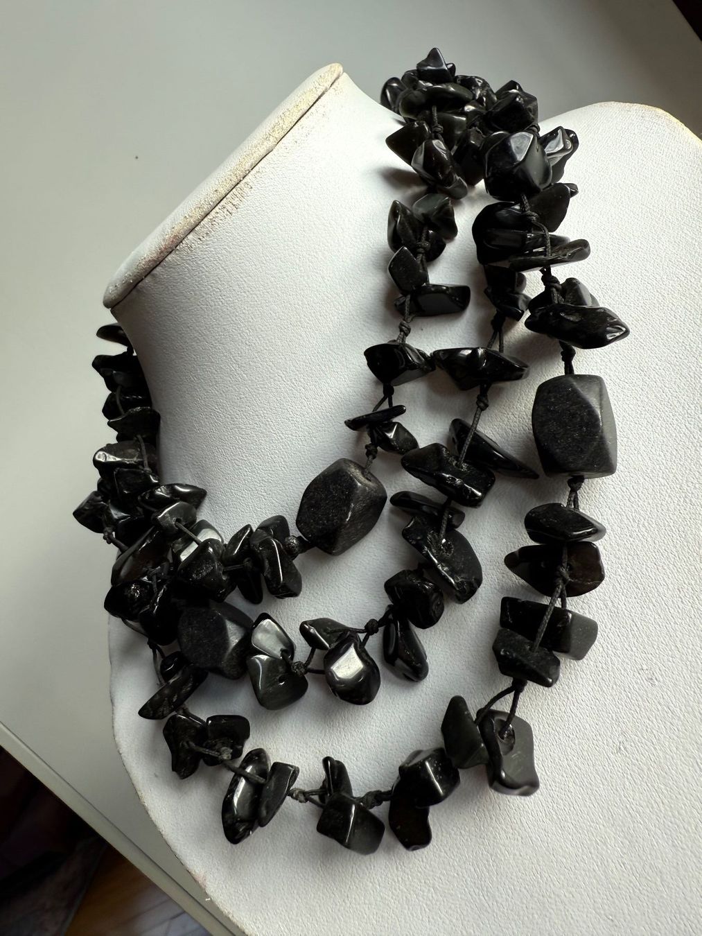 Catenine: Schwarze Stein Kette NEU – Nuovo e nell'imballaggio originale da Basel venduto da Chili007 1
