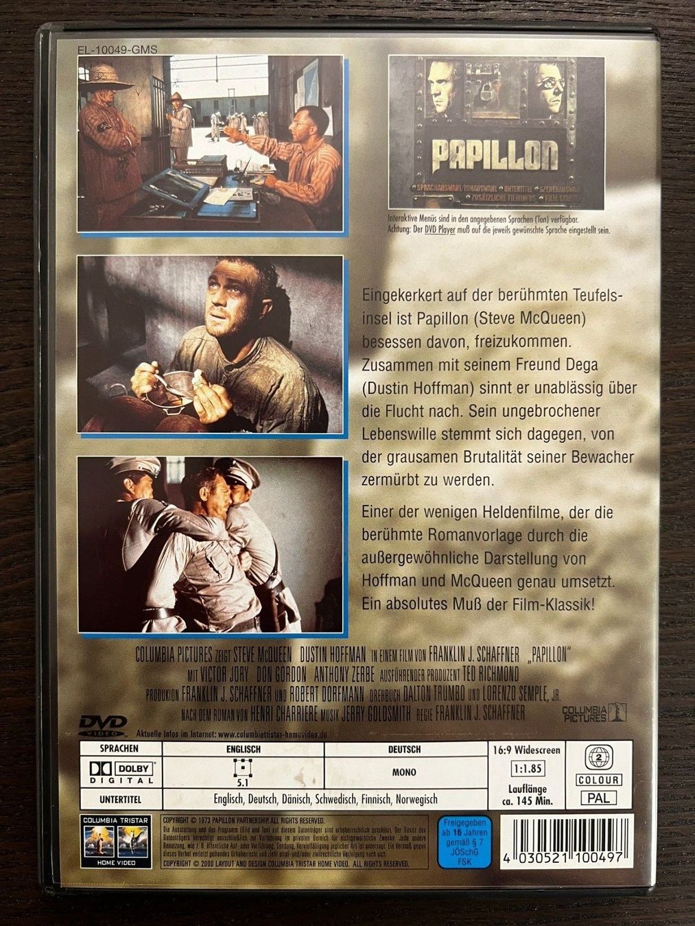 Alle DVDs: Papillon (1973) – Gebraucht aus Zürich von FilmFreunde 1