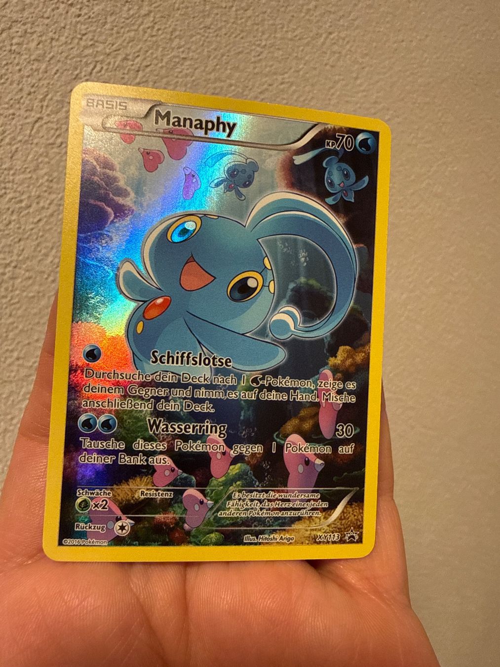 Cartoline: Pokemon Manaphy XY113 Promo – Usato da Frauenfeld venduto da Poke_Toniii