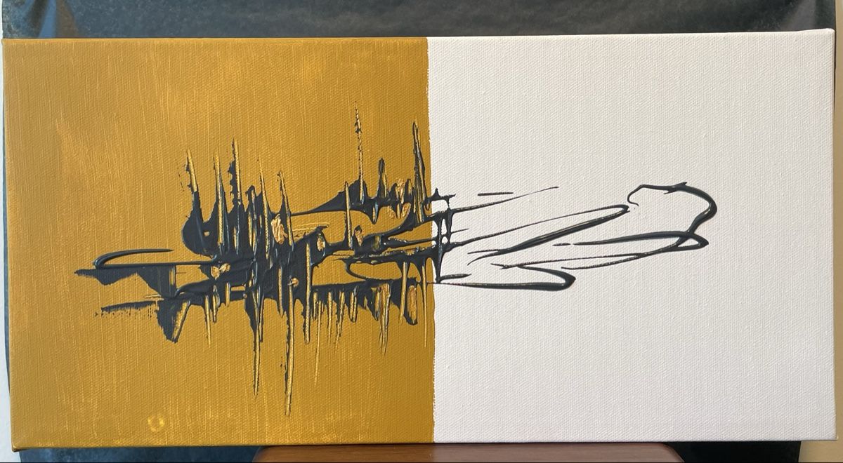 Dipinti: "Flow" Acryl auf Leinwand – Nuovo e nell'imballaggio originale da Basel venduto da Gundeli-25 1