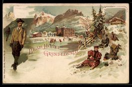 Litho Grindelwald, Bear Hotel u. Schlitt