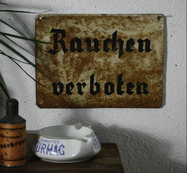 Insegne: Blechschild "Rauchen verboten" – Usato da Birrwil venduto da brandschatz_birrwil