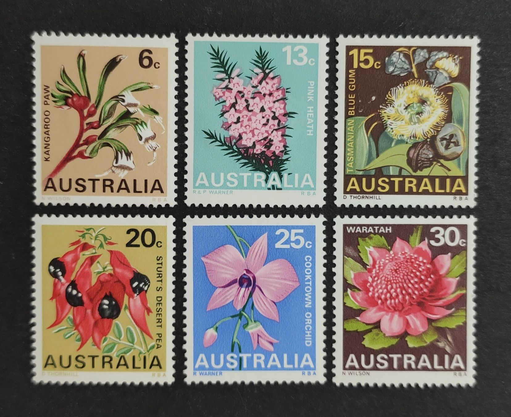 Tutti i francobolli: Australien 1968, Satz ungestempelt – Usato da Wil SG venduto da Zazal
