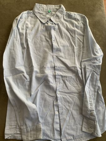 Chemise Benetton garçon bleu clair taille 3XL 13-14ans