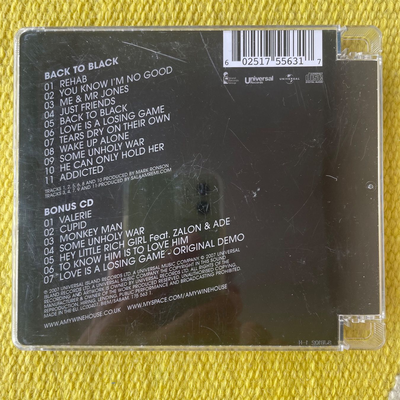 CD: AMY WINEHOUSE-2CD BACK TO BLACK DELUX EDITION – Usato da Rorschacherberg venduto da CD-Roli 1