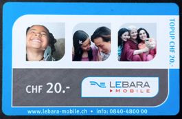 Taxcard Phonecard - LEBARA - CH