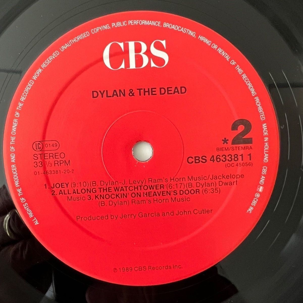 Schallplatten: Bob Dylan & The Dead - Same / 1. NL-Press. 1989 - TOP – Gebraucht aus Gais von soundcave57 4