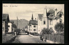 Buchs, Strasse In der Graf mit Friedheim