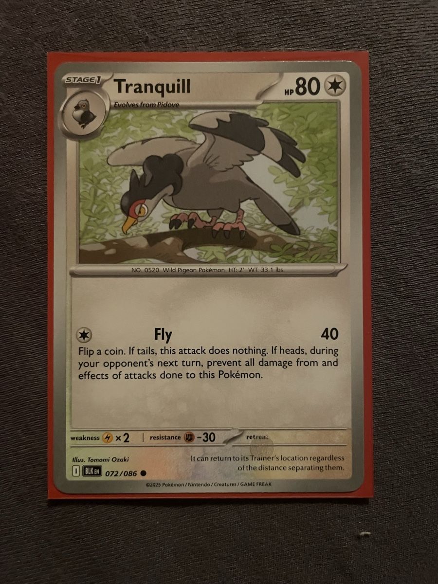 Pokémon Carte collezionabili: Tranquill – Nuovo (secondo la descrizione) da Lenk im Simmental venduto da banane50626