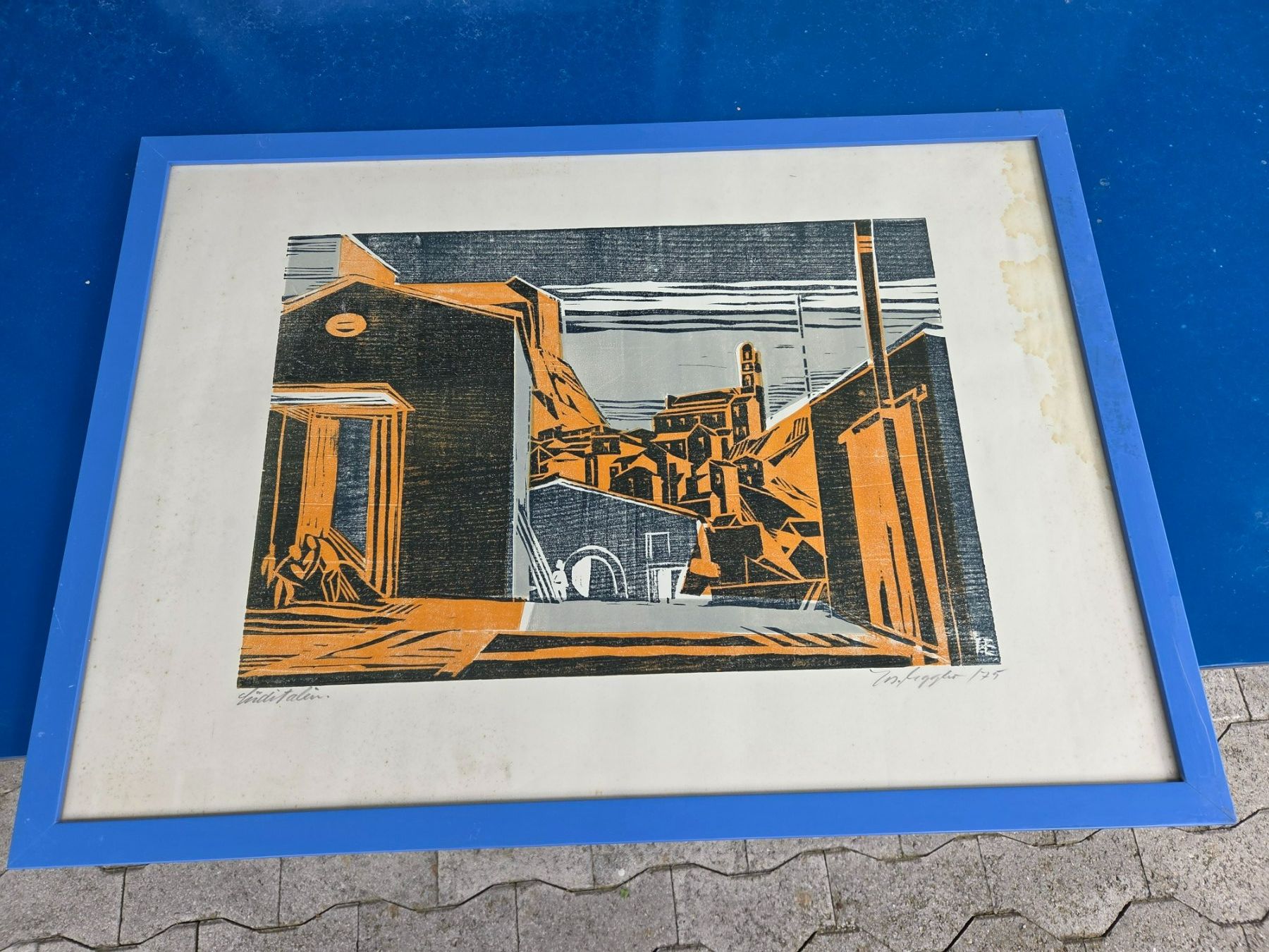 Dipinti: Josef Eggler Abtwil, Kunstmaler, Bild Süditalien – Usato da Wittenbach venduto da Bierbis