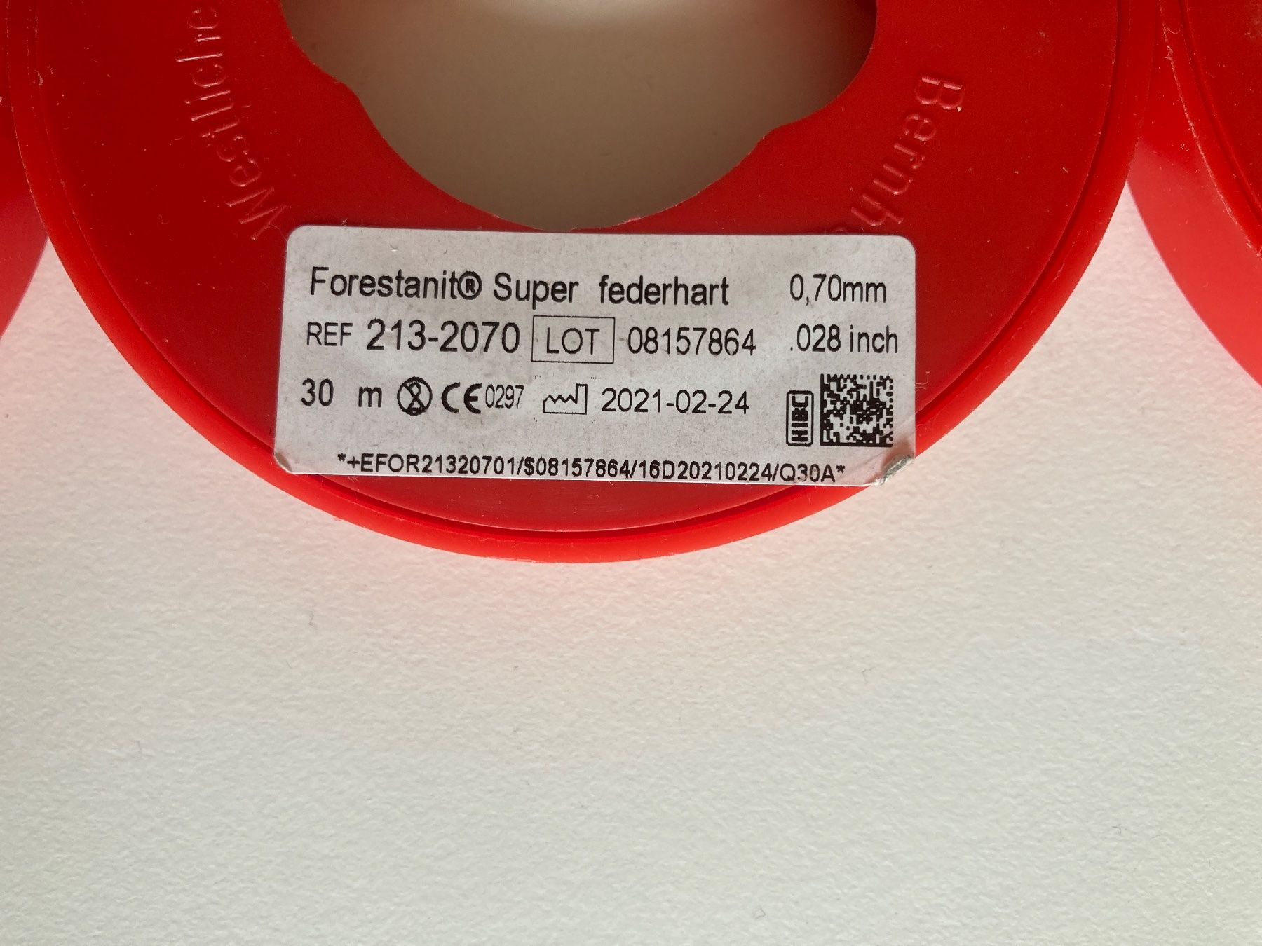 Medizinische Geräte: Forestanit Super federhart 0,70mm 30m – Neu und originalverpackt aus Kaltbrunn von Silberkiste 1