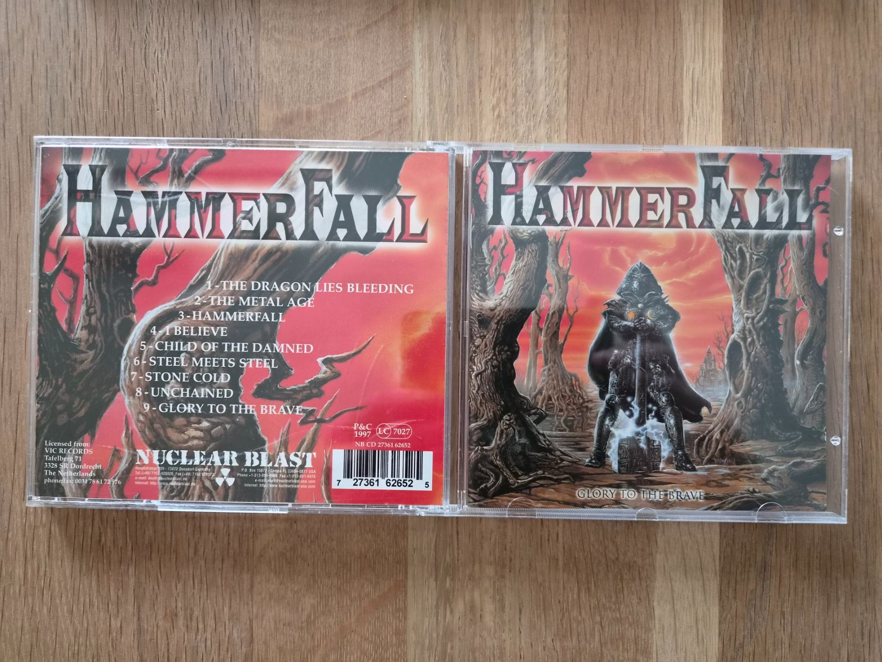 CD: CD Hammerfall - Glory To The Brave, 1997 – Usato da Nebikon venduto da Harley-Davidson01
