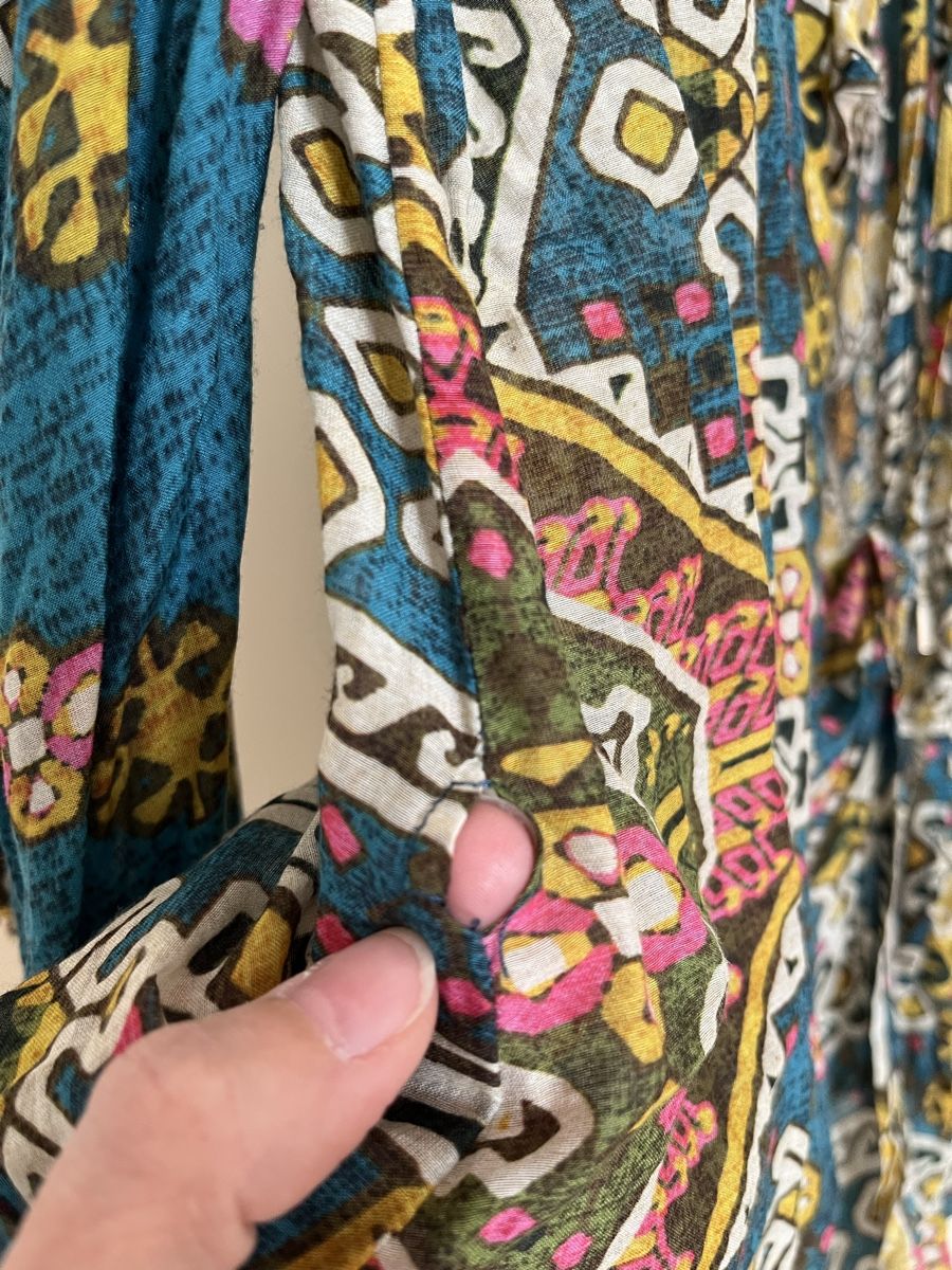 Camicette: Boho Wickelbluse von BE-Y-E, Grösse M, Baumwolle / Seide – Usato da Zürich venduto da Starstone 3