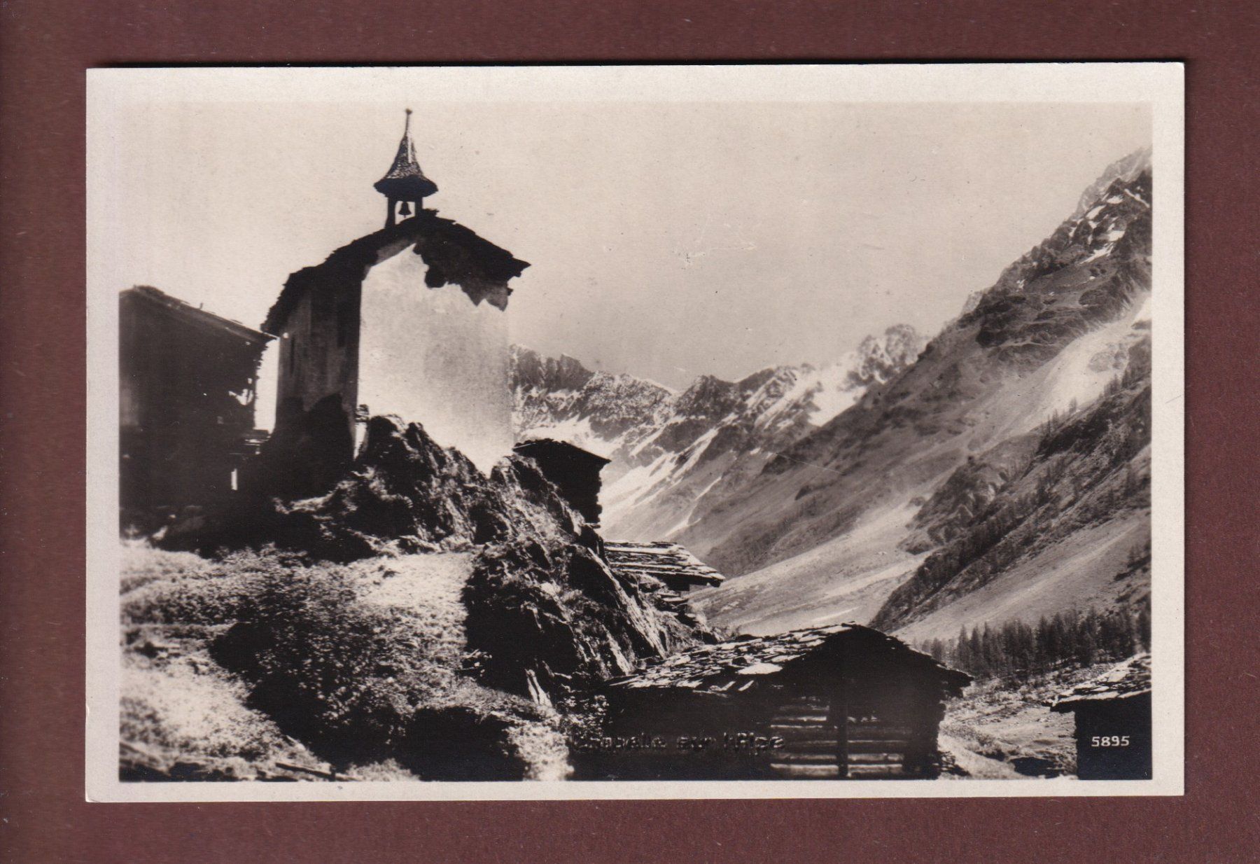 Ansichtskarten: Lötschental - EISTEN - Kapelle – Gebraucht aus Pully von nicecards-shop