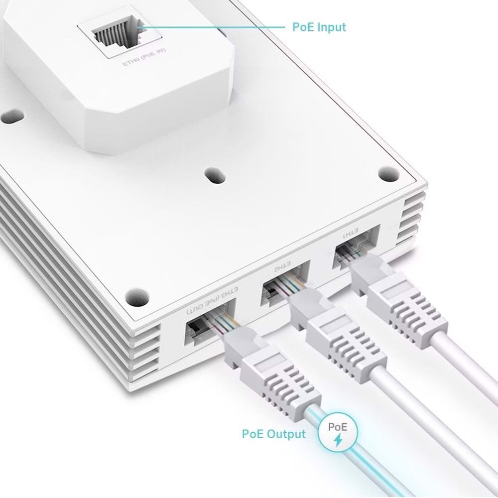 TP-Link Modems & Routeurs: Access Point TP-Link Omada EAP655-Wall V1 mit TP-Link PoE+ – Neuf (Voir description) à Elsau par icewater2 2