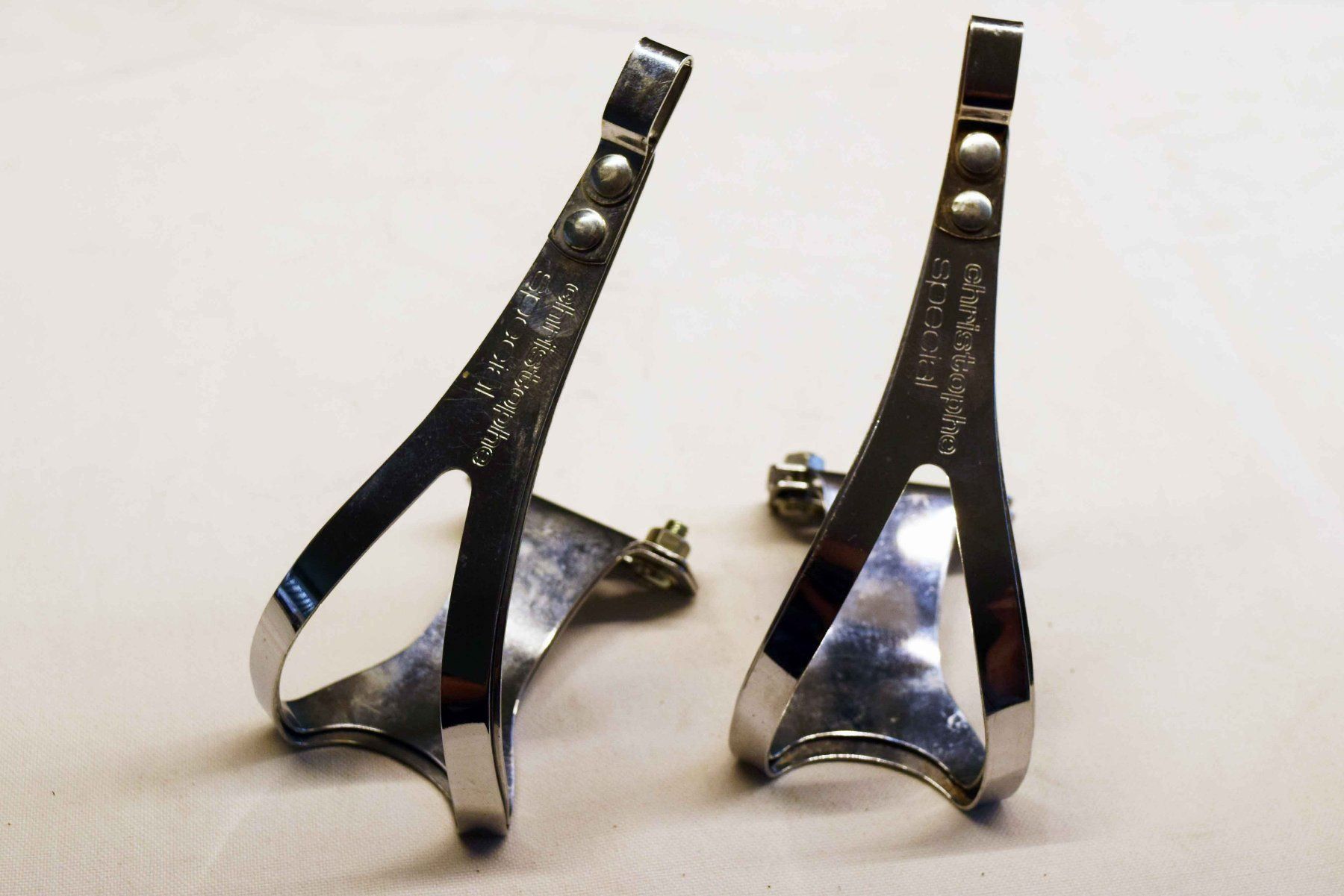 Pezzi di ricambio: Christophe Brevete steel double toe clip – Nuovo (secondo la descrizione) da Luzern venduto da Cytwombly