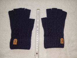 Fingerlose Handschuhe, navy blau