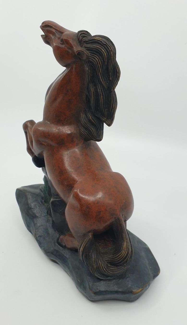 Skulpturen & Statuen: Signiertes Pferd China oder Japan, Bronze oder Messing – Gebraucht aus Emmen von Brockofsky 1