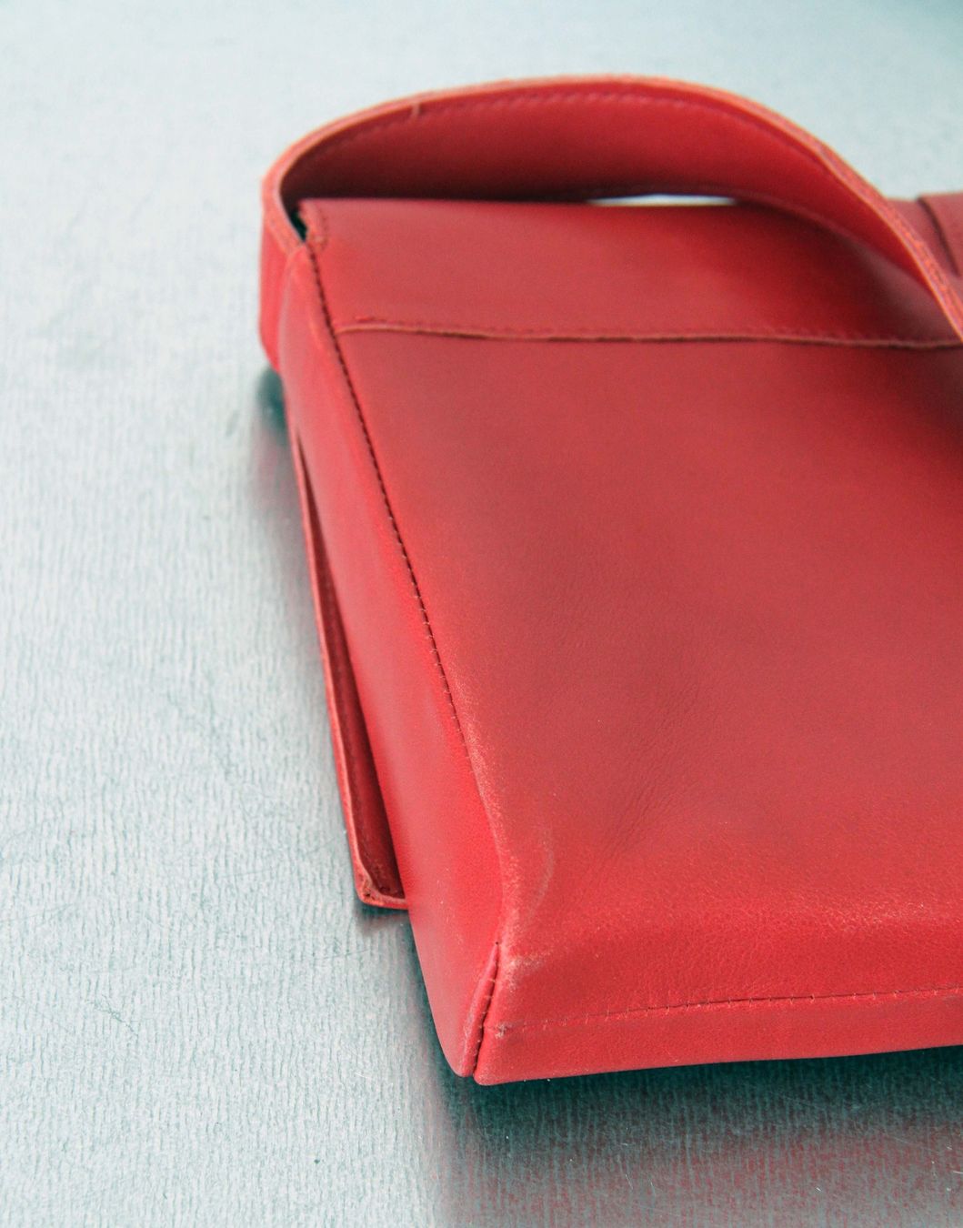 Borse da donna: Arche Ledertasche - rote Handtasche - Shoulder Bag - Clutch – Usato da Merlischachen venduto da sammlerstueck 2
