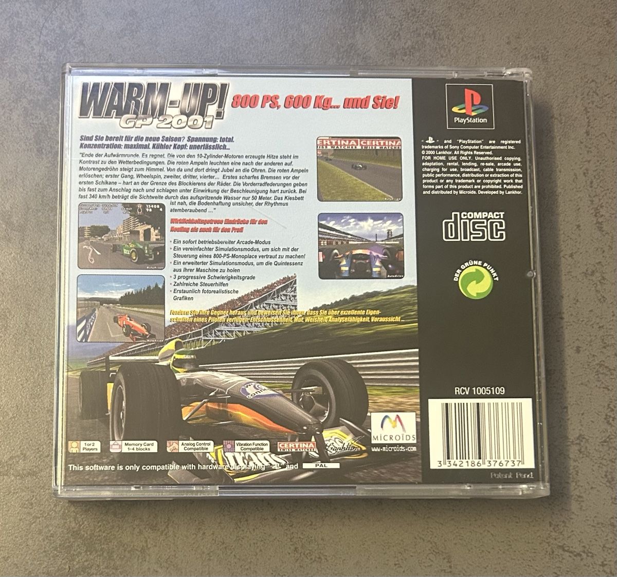 Giochi: Warm Up! GP 2001 Formel 1 PS1 Game – Usato da ulisbach venduto da efbtr 2