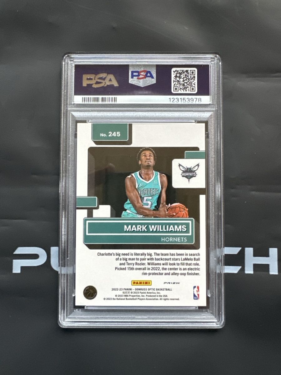 Nba Carte collezionabili: 2022 Optic Mark Williams Black Velocity RC PSA 10 Gem Mint – Nuovo (secondo la descrizione) da Affoltern am Albis venduto da mr_choppa 1