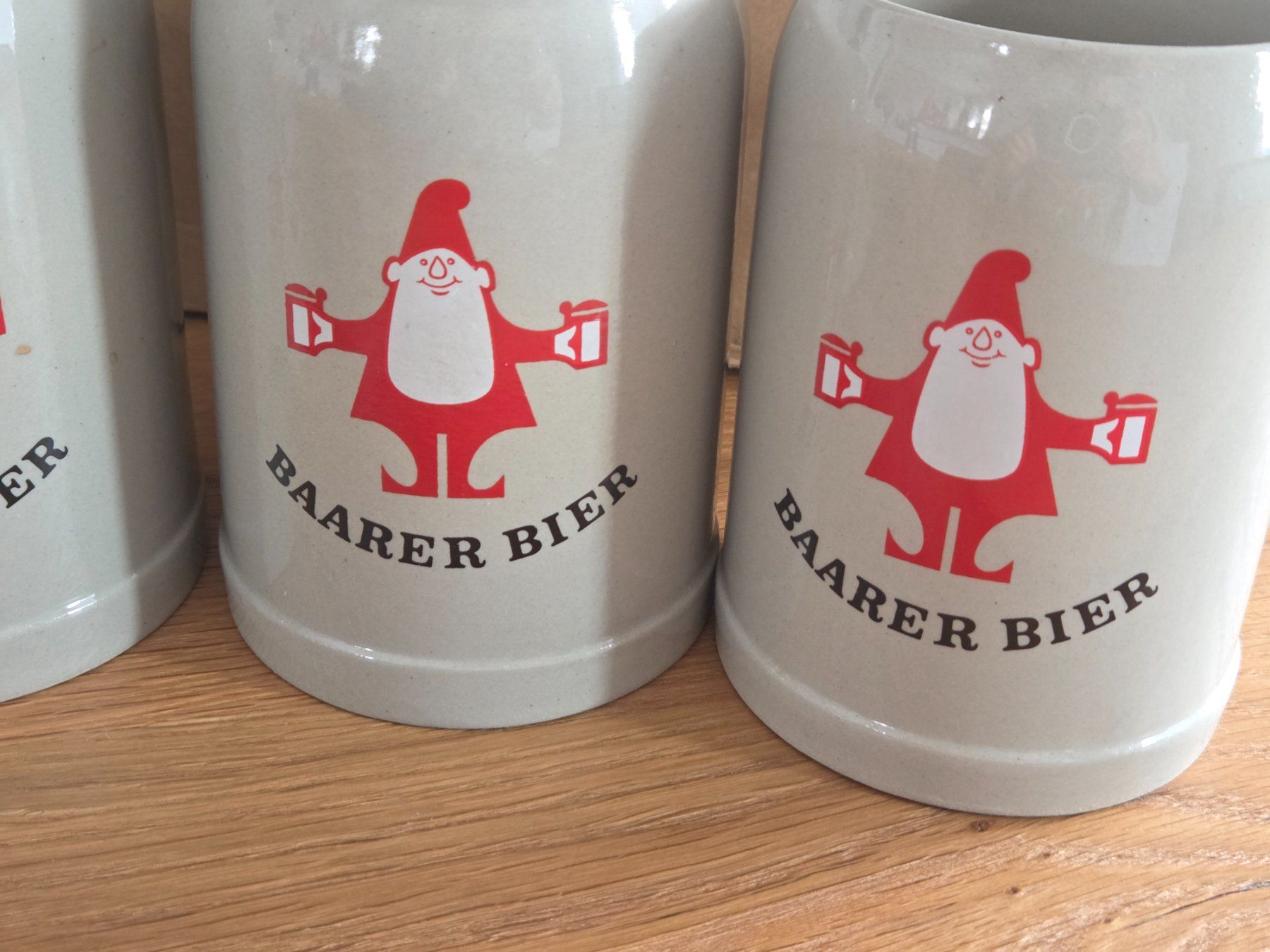 Bicchieri: 4x Baarer Bier Krüge – Usato da Baar venduto da Liebherrbagger 2