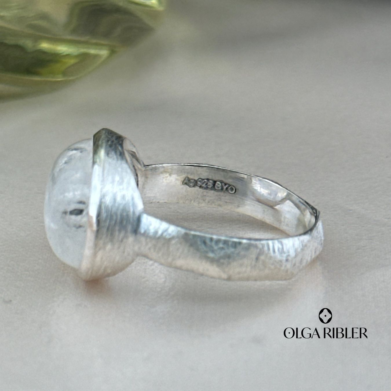 Olga Ribler Ringe: Sterling Silber Ring 925 mit Mondstein Grösse 56 – Neu (gemäss Beschreibung) aus Luzern von byolgaribleroutlet 1