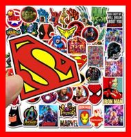 Marvel Spiderman Superman Superheld Comic 50 tlg Stickerset