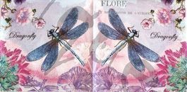 Serviette blue dragonfly (1145) 2Stk.